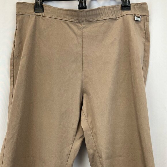 FDJ French Dressing Jeans Womens Capri Pants Beige Pull On Flat Front Casual 18 - Picture 7 of 9